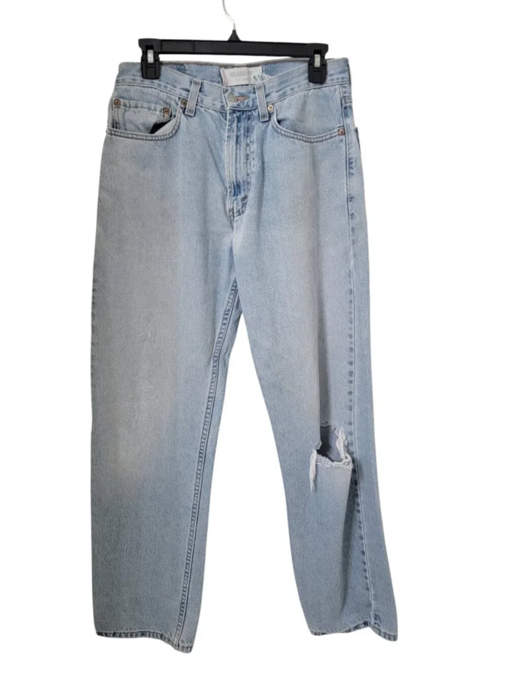 Vintage Levi's Size 31x32 Light Wash 550 Relaxed Fit Denim Blue Jeans